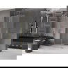 Mexen Velar paroi de douche rétractable Walk-in 75 x 200 cm, verre dépoli 8 mm, doré - 871-075-000-33-50