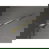 Mexen Velar paroi de douche rétractable Walk-in 100 x 200 cm, verre givré 8 mm, finition dorée brossée - 871-100-000-33-55