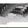 Mexen Velar paroi de douche extensible Walk-in 100 x 200 cm, graphite 8 mm, blanc - 871-100-000-43-20