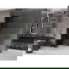 Paroi de douche Mexen Velar extensible Walk-in 100 x 200 cm, graphite 8 mm, dorée - 871-100-000-43-50