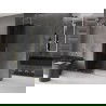 Mexen Velar paroi de douche pliante Walk-in 150 x 200 cm, graphite 8 mm, doré - 871-150-000-43-50