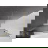 Mexen Velar paroi de douche pliable Walk-in 130 x 200 cm, graphite 8 mm, doré brossé - 871-130-000-43-55