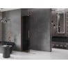 Mexen Velar paroi de douche pliable Walk-in 75 x 200 cm, graphite 8 mm, or rose - 871-075-000-43-60