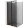 Paroi de douche Mexen Velar rétractable Walk-in 85 x 200 cm, graphite 8 mm, or rose - 871-085-000-43-60