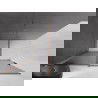 Mexen Velar paroi de douche rétractable Walk-in 130 x 200 cm, graphite 8 mm, or rose - 871-130-000-43-60