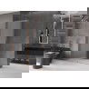 Panneau de douche Mexen Velar coulissant Walk-in 160 x 200 cm, verre dépoli 8 mm, laiton brossé - 871-160-000-33-65