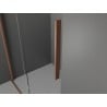 Mexen Velar paroi de douche coulissante Walk-in 130 x 200 cm, verre dépoli 8 mm, laiton brossé - 871-130-000-33-65