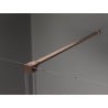 Mexen Velar paroi de douche coulissante Walk-in 130 x 200 cm, verre dépoli 8 mm, laiton brossé - 871-130-000-33-65