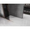 Mexen Velar paroi de douche coulissante Walk-in 120 x 200 cm, graphite 8 mm, laiton brossé - 871-120-000-43-65