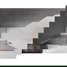Mexen Velar paroi de douche coulissante Walk-in 140 x 200 cm, graphit 8 mm, laiton brossé - 871-140-000-43-65