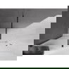 Mexen Velar paroi de douche pliante Walk-in 140 x 200 cm, verres dépoli 8 mm, noir - 871-140-000-33-70