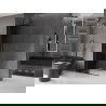 Mexen Velar paroi de douche coulissante Walk-in 85 x 200 cm, graphite 8 mm, noire - 871-085-000-43-70
