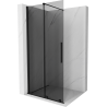 Mexen Velar paroi de douche pliante Walk-in 100 x 200 cm, graphite 8 mm, noir - 871-100-000-43-70