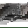 Mexen Velar paroi de douche pliante Walk-in 100 x 200 cm, graphite 8 mm, noir - 871-100-000-43-70