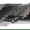 Mexen Velar paroi de douche pliante Walk-in 160 x 200 cm, graphite 8 mm, noir - 871-160-000-43-70