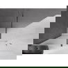Mexen Velar paroi de douche pliable Walk-in 140 x 200 cm, verre dépoli 8 mm, gun metal - 871-140-000-33-95