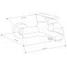 Mexen Sabre R72 ensemble de baignoire, noir - 72103R72-70
