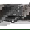 Mexen Velar paroi de douche extensible Walk-in 130 x 200 cm, graphit 8 mm, gun metal - 871-130-000-43-95