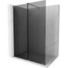 Mexen Velar paroi de douche rétractable Walk-in 140 x 200 cm, graphite 8 mm, gun metal - 871-140-000-43-95
