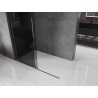 Mexen Velar paroi de douche coulissante Walk-in 140 x 200 cm, graphite 8 mm, métal gun - 871-140-000-43-95