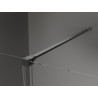 Mexen Velar paroi de douche coulissante Walk-in 140 x 200 cm, graphite 8 mm, métal gun - 871-140-000-43-95