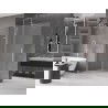 Mexen Velar paroi de douche pliante Walk-in 150 x 200 cm, verre dépoli 8 mm, nickel brossé - 871-150-000-33-97