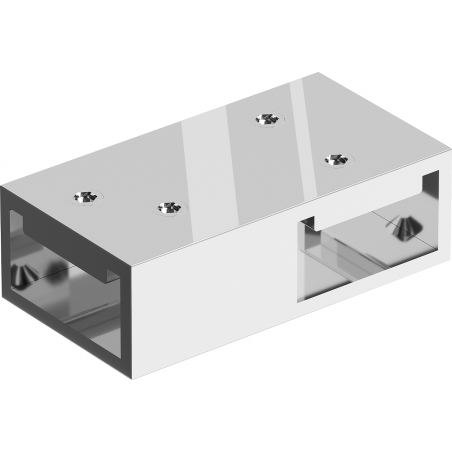 Mexen connecteur T pour supports muraux, chrome - 800-09-01