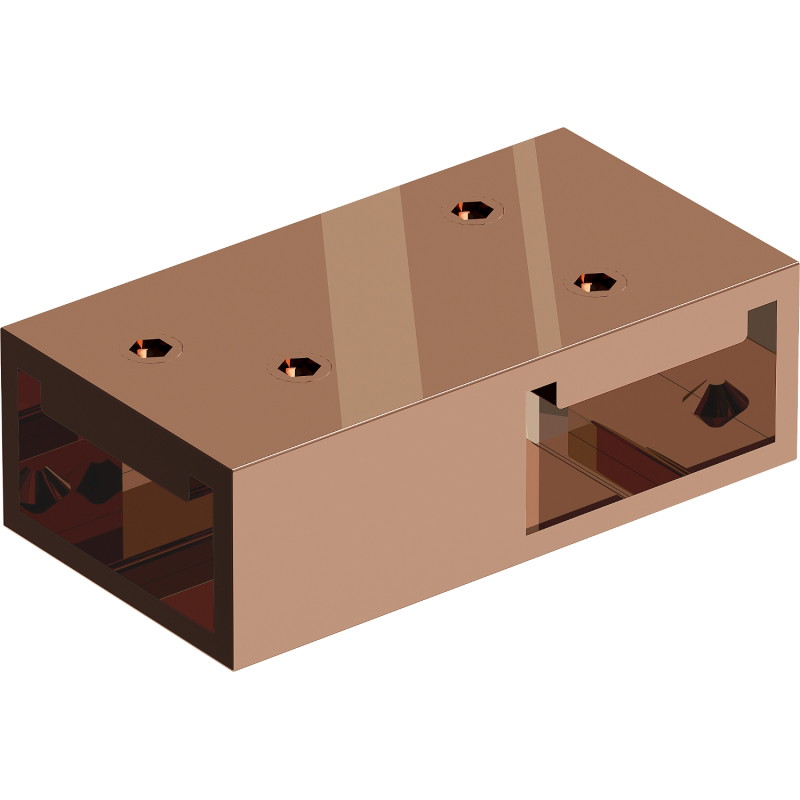 Mexen Uni-T Raccord en T pour supports muraux, or rose - 800-09-60