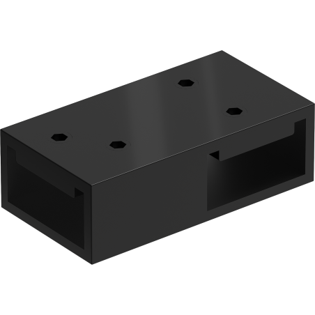Mexen connecteur en T pour supports muraux, noir - 800-09-70