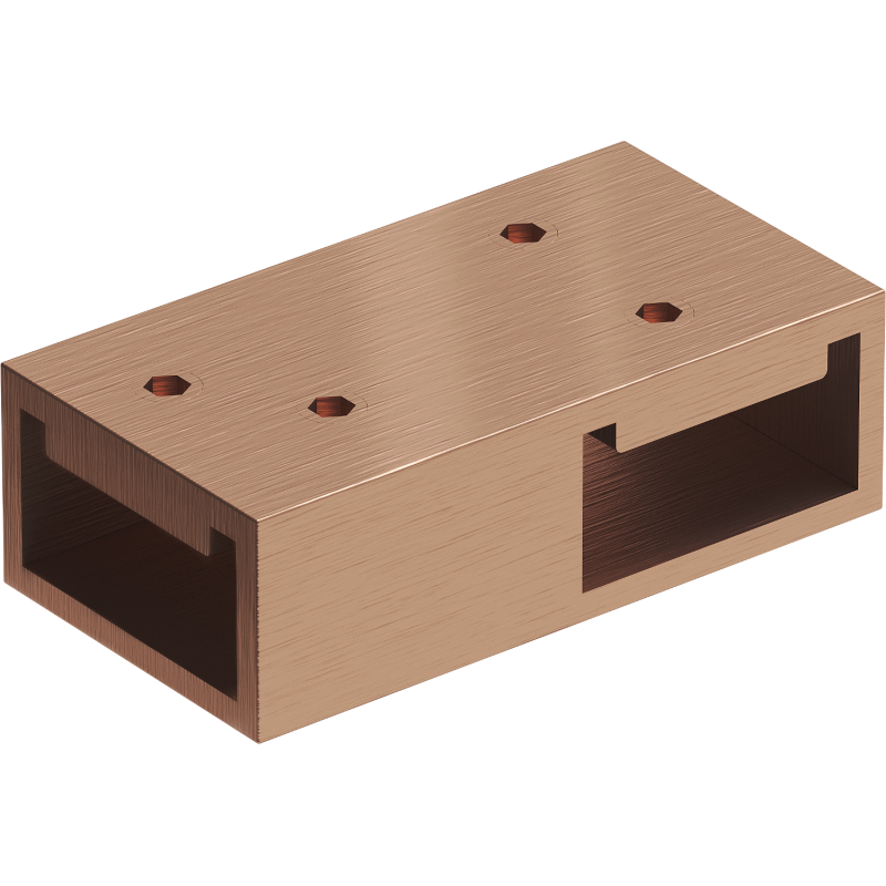 Mexen raccord en T pour supports muraux, cuivre brossé - 800-09-65
