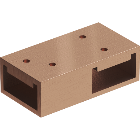 Mexen raccord en T pour supports muraux, cuivre brossé - 800-09-65
