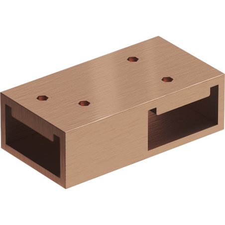 Mexen Uni-T Raccord en T pour supports muraux, cuivre brossé - 800-09-65