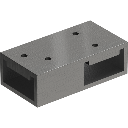 Mexen connecteur T pour supports muraux, gris métallique brossé - 800-09-66