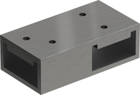 Mexen Uni-T Connecteur en T pour supports muraux, gun gray brossé - 800-09-66