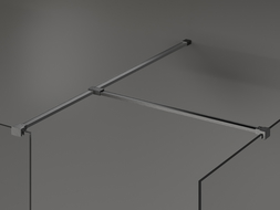 Mexen connecteur T pour supports muraux, gris canon brossé - 800-09-66