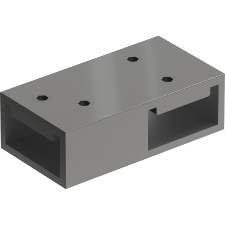 Mexen Uni-T Raccord en T pour supports muraux, gun metal - 800-09-95