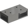 Mexen Uni-T Raccord en T pour supports muraux, gun metal - 800-09-95