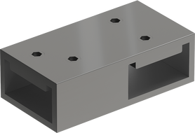 Mexen Uni-T Raccord en T pour supports muraux, gun metal - 800-09-95