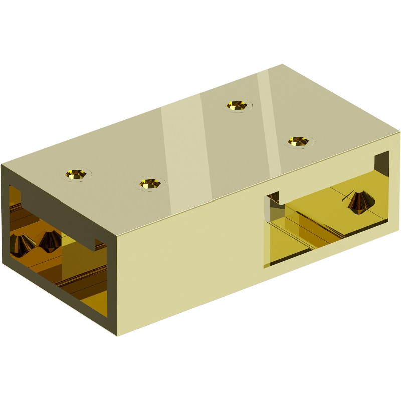 Mexen Uni-T Connecteur en T pour supports muraux, doré - 800-09-50