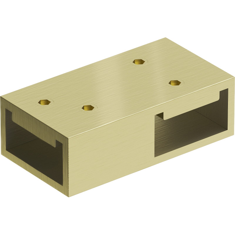 Mexen Uni-T Connecteur en T pour supports muraux, doré brossé - 800-09-55