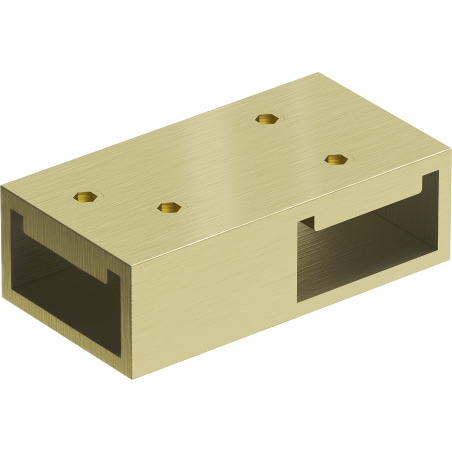 Mexen Uni-T Connecteur en T pour supports muraux, doré brossé - 800-09-55
