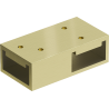 Mexen Uni-T Connecteur en T pour supports muraux, doré brossé - 800-09-55