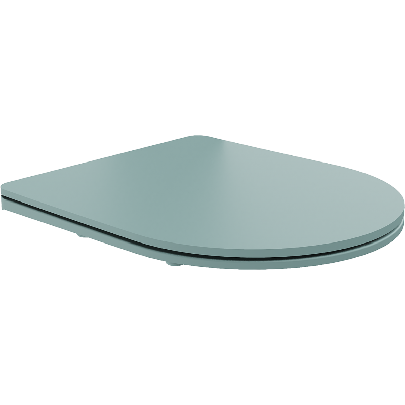 Mexen siège de toilette à descente lente slim, duroplast, vert clair mat - 39740048