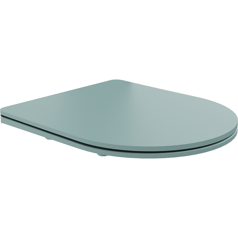 Mexen siège de toilettes à fermeture en douceur slim, duroplast, vert clair mat - 39740048