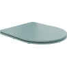 Mexen siège de toilettes à fermeture en douceur slim, duroplast, vert clair mat - 39740048