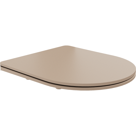 Mexen deska à fermeture lente, slim, duroplast, cappuccino mat - 39740064