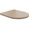 Mexen deska à fermeture lente, slim, duroplast, cappuccino mat - 39740064