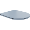 Mexen abattant à fermeture lente slim, duroplast, gris-bleu mat - 39740069