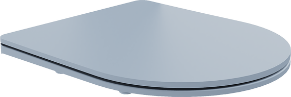 Mexen abattant à fermeture lente slim, duroplast, gris-bleu mat - 39740069