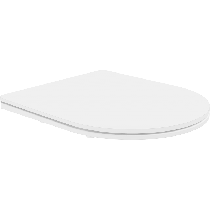 Mexen abattant de toilette slim à fermeture lente, duroplast, blanc mat - 39740001
